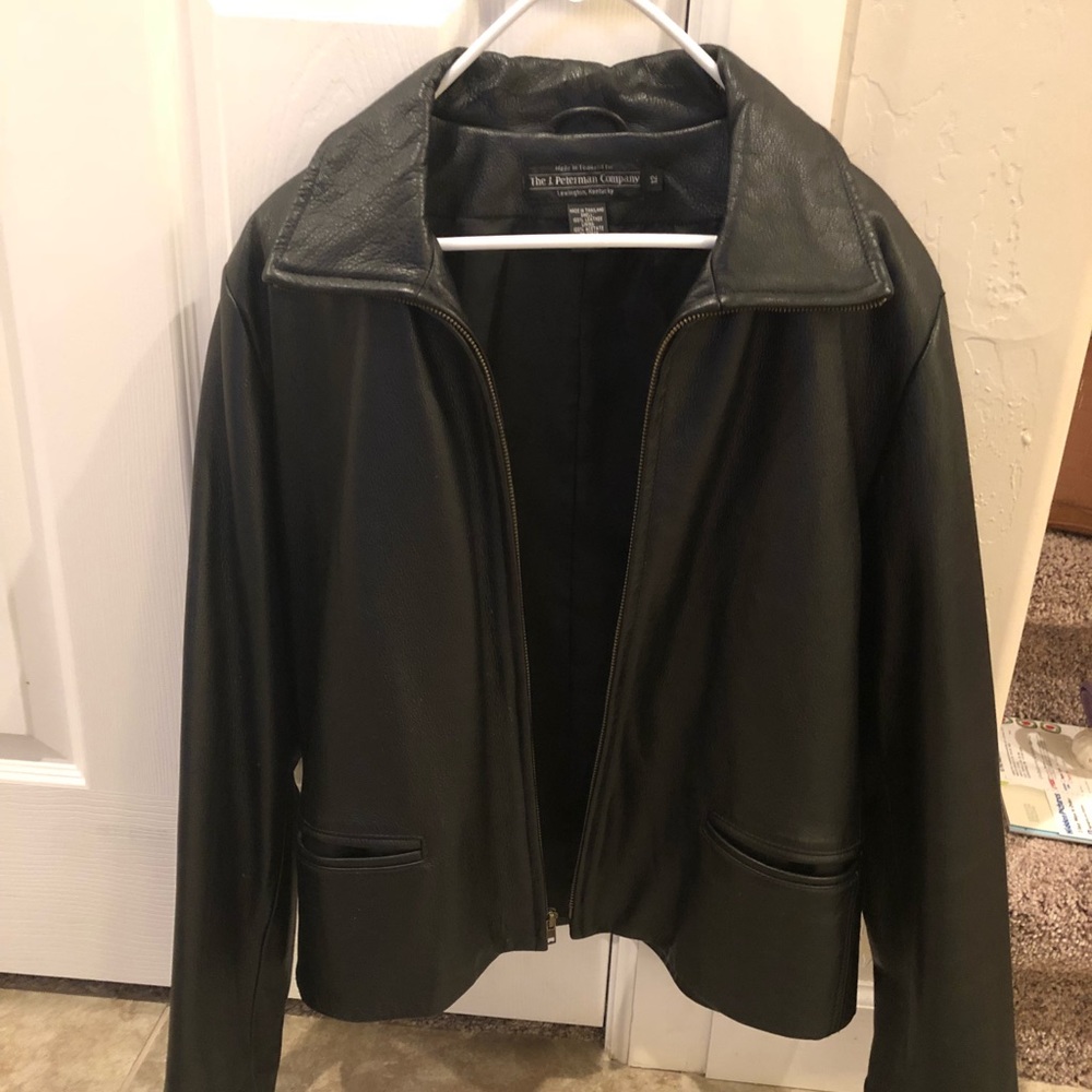 J Peterman leather coat